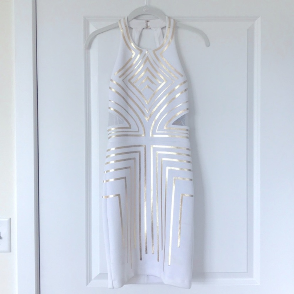 NWT Guess Jasmina Foil Sequin Dress